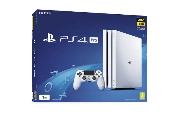 Sony PlayStation 4 Pro 1 ТБ, белая PS4k, оригинал, новая, запечатанная, фотография 1