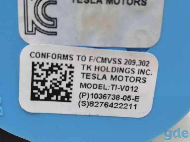 Зап. части для авто Tesla. Ремень безопасности передний правый (пассажирский) (BLK) Tesla model XE, фотография 4