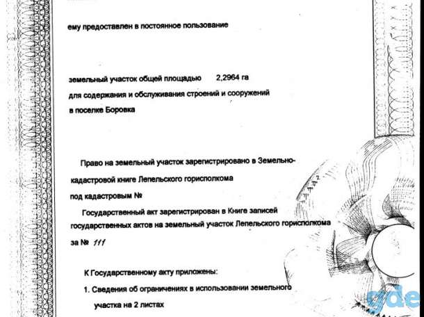 Земельный участок и здание, Витебская область, район, д. Боровка, 30, фотография 9