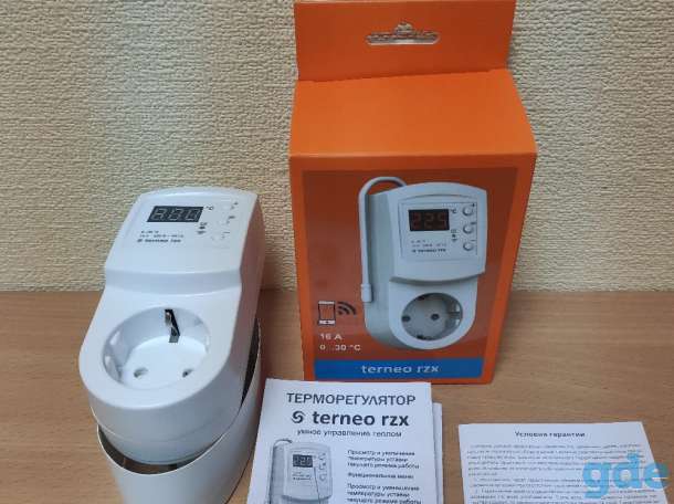 Терморегулятор розеточный WI-FI Terneo rzx, фотография 1