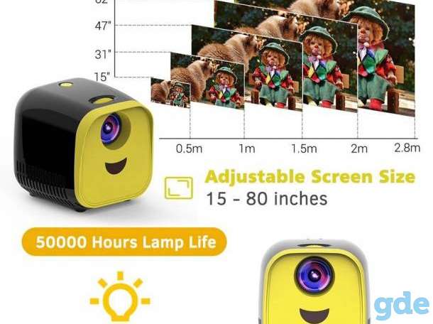 Проектор L1 кубик, Переносной детский проектор-куб (МУЛЬТиКУБИК) KIDS L1, фотография 4