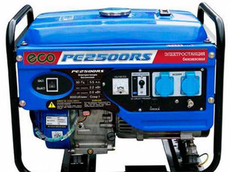 Бензогенератор ECO PE 2500 RS (бензиновый генератор, электростанция), фотография 1