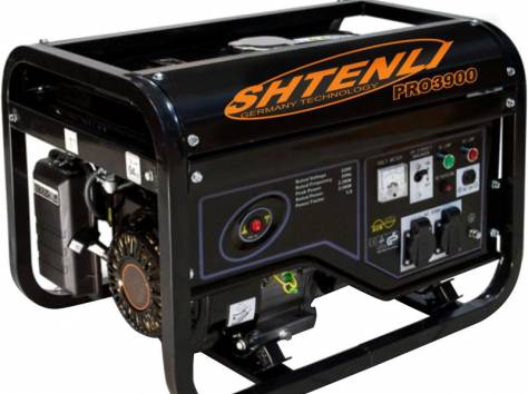 Бензогенератор SHTENLI PRO 3900 (бензиновый генератор, электростанция), фотография 1