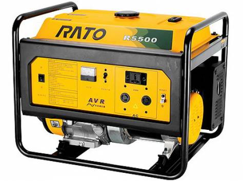 Бензогенератор RATO R5500 (бензиновый генератор, электростанция), фотография 1