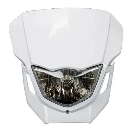 Фара с обтекателем motoland b-018 кросс белая, фотография 1