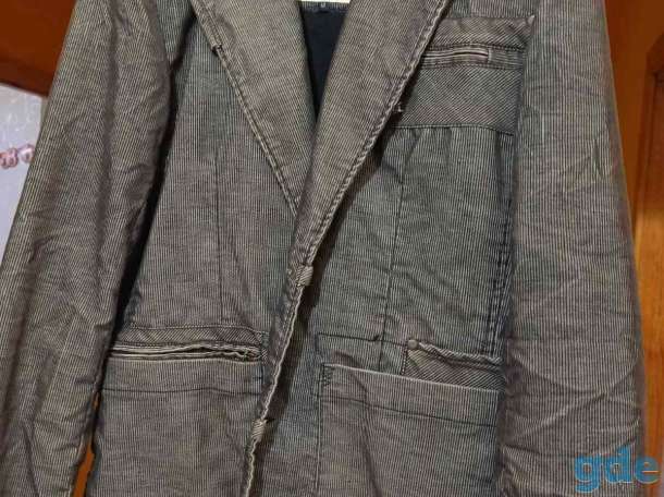 Пиджак джинсовый Tom Tailor Denim Rockers M стрейч серый., фотография 1