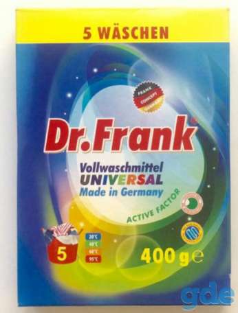 УНИВЕРСАЛЬНЫЙ СТИРАЛЬНЫЙ ПОРОШОК DR.FRANK 400ГР., фотография 1