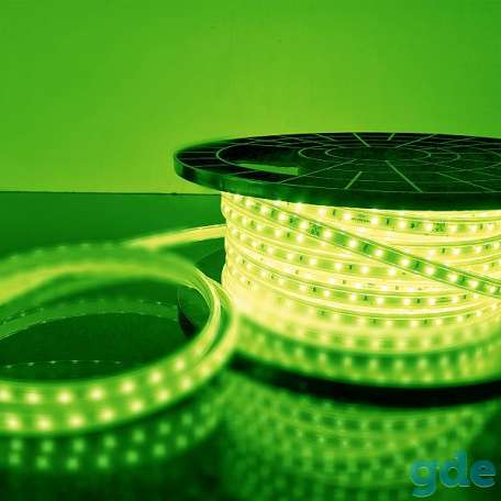 Закрытая светодиодная лента SMD 3528, 4,8W, 220V, IP68, Зеленый, фотография 1