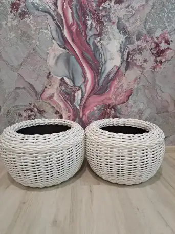 Кашпо из ротанга, фотография 6