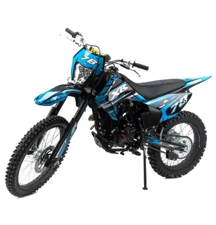 Мотоцикл кросс motoland xr300 lite (175fmm) с птс синий, фотография 1
