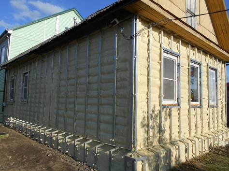 Утепление пенополиуританом, фотография 5