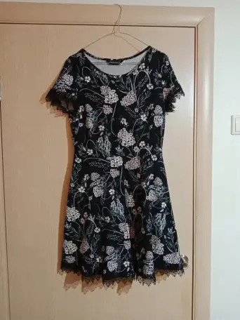 2 новых платья синее и чёрное, кружево 44-48 р-ра 96 хлопок от Dorothy Perkins, фотография 8