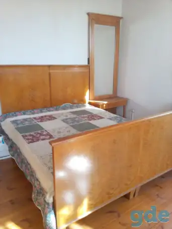 Кровать из массива, старинная, бу, добротная, фотография 1