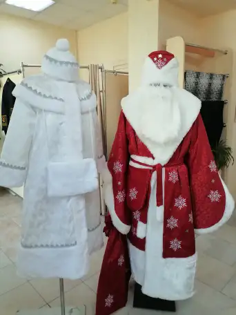 новогодний костюм деда мороза и снегурочки, фотография 1