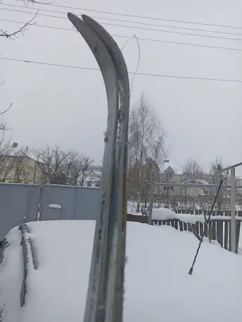 Лыжи совецкие телеханы 215 с креплением без палок, фотография 4