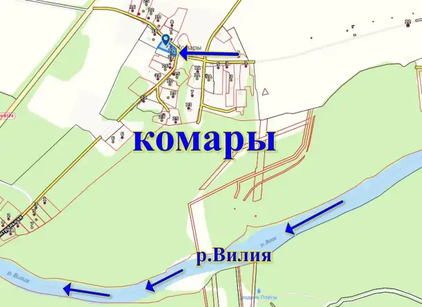 Продам дом, д. Комары, Вилейский р-н, Молодечненское напр., 86 км от МКАД, фотография 8