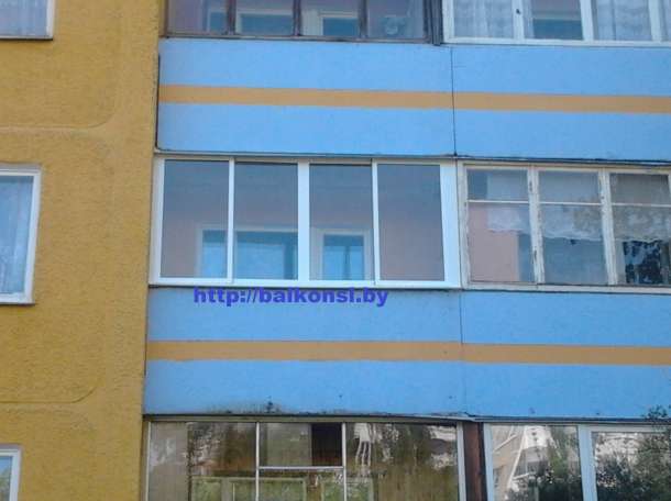 Алюминиевые балконные рамы, фотография 1