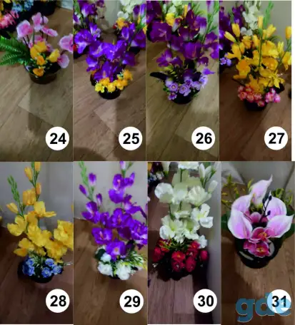 Композиции из искусственных цветов., фотография 5