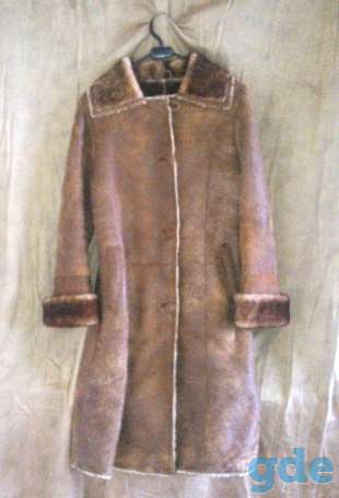 Дублёнка женская Bulli Leather коричневый цвет. Р-р 42-44 S. Материал: натуральная кожа и мех., фотография 1