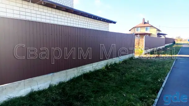 Заборы из металла всех видов, фотография 10