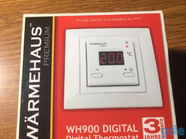 Терморегулятор теплого пола WARMEHAUS Digital WH900 Оплатить картой, фотография 3