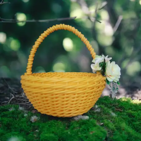 Корзиночки пасхальные из полиротанга., фотография 8