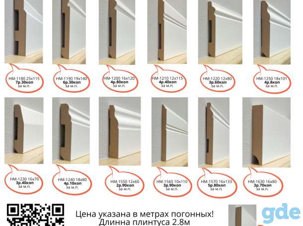 Напольные плинтуса, фотография 1