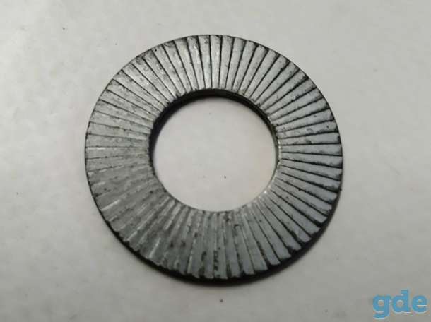 Зап. части для авто Tesla. Шайба шаровой опоры передних рычагов {MS_MSR_MX}AA WASHER, NORDLOCK,, фотография 1