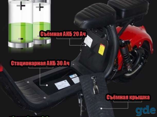 Электроскутер SEEV, Woqu, Citycoco. 2000W, 50 Ah. Заказ., фотография 6