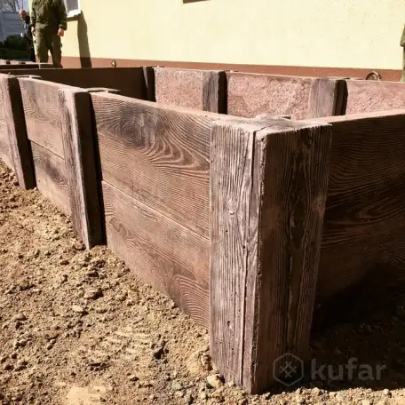 Грядки клумбы из бетона, фотография 3