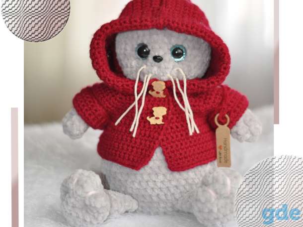 Вязаные игрушки. Кот, фотография 1