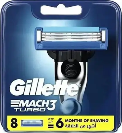 Сменные кассеты для бритья gillette mach3 turbo 8 шт., фотография 1