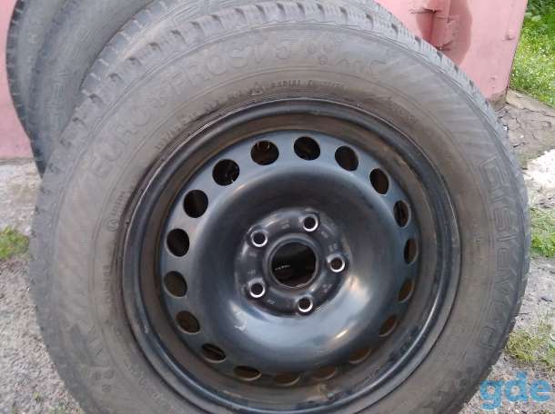 Зимние шины Gislaved 4 шт.195/65 R15 на железных дисках 5 болтов., фотография 3