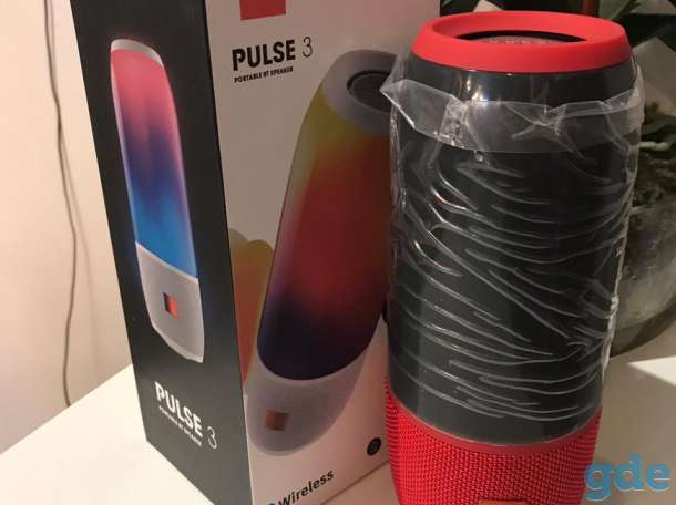 Колонки jbl puls 3 (синяя и красная), фотография 4