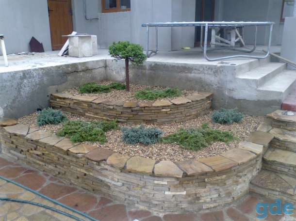 Плитка; Газоны; Водоёмы; Каскады;, фотография 4