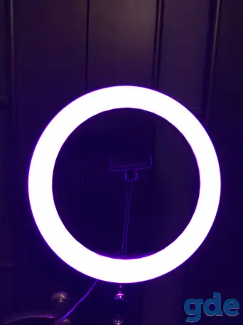 Кольцевая лампа RGB со штативом, фотография 6