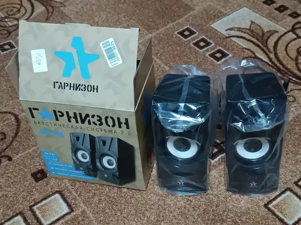 Акустическая система 2.0 колонки 6 Ватт 2,5 USB подключение, фотография 1