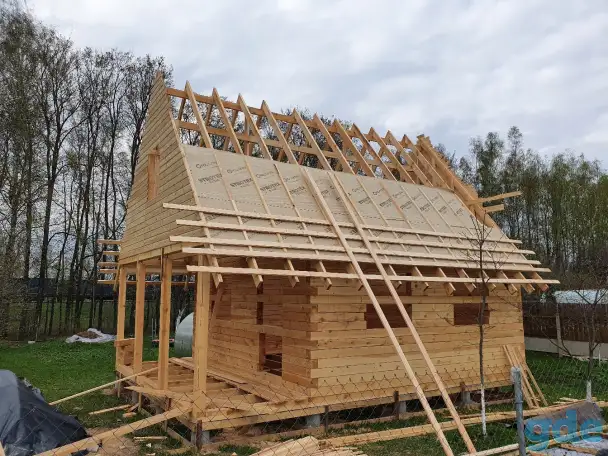 Кровельные работы, каркасные дома, срубы, фотография 2