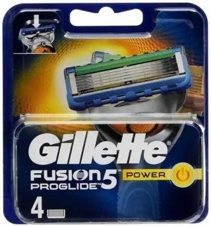 Сменные кассеты для бритья gillette fusion5 proglide power (4 шт), фотография 1