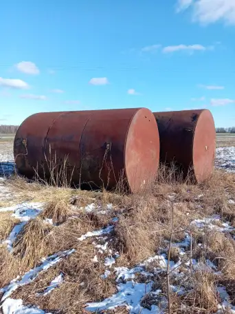 Продам большие железные бочки, фотография 1