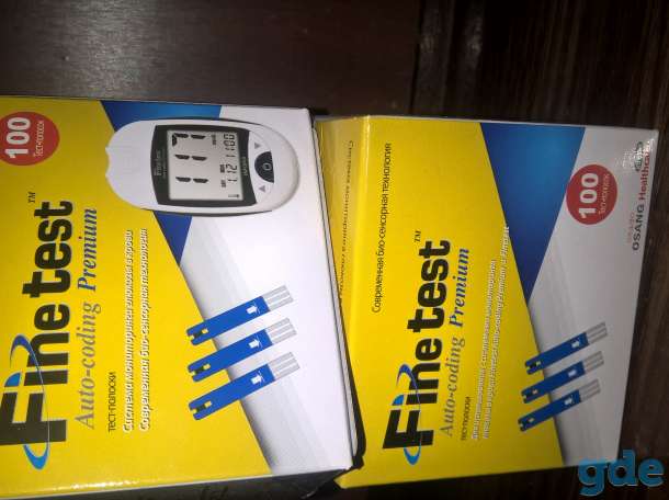 Тест -полски для измерения сахара в крови Fine test premium, фотография 1