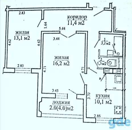 Продается 2-х комнатная квартира (без мебели)  в г. Минске, фотография 5