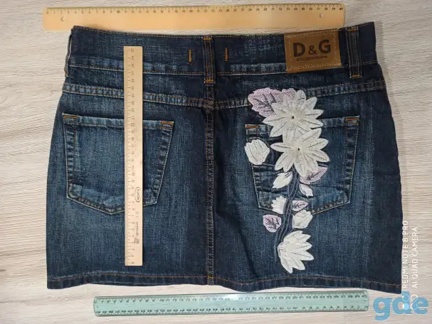 Юбка D@G DOLCE GABANO Италия. Размер SIZE:30. Талия (полуобхват) - 41 см,   длина - 34., фотография 3