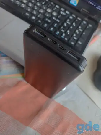 Pawer bank 10000 mAh 4 разъёма output 5V 2.1A павербанк., фотография 1