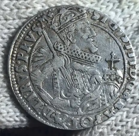 Монета орт 1624, фотография 1