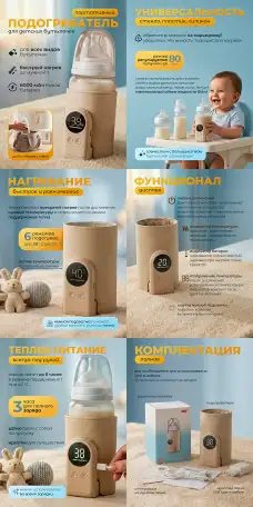 Инфографика для WB и Ozon, дизайн карточек товара, фотография 7