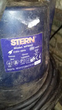 Илосос дренажный STERN model WP900D Austria, фотография 2