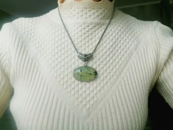 Кулон с пренитами., фотография 8