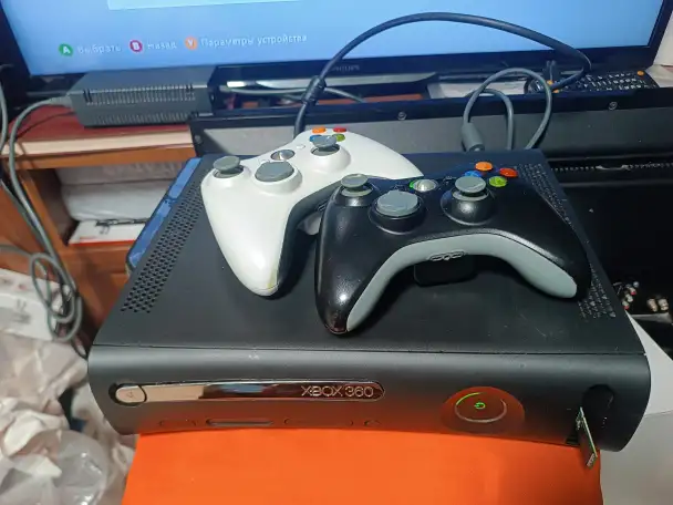 Приставка Xbox 360 elite по частям блок питания жёсткий диск с играми, фотография 8