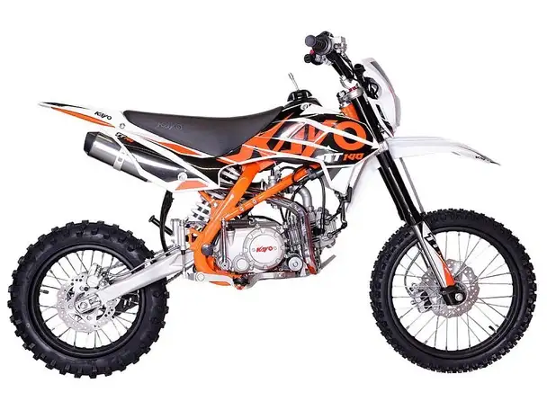 Питбайк kayo basic tt140em 17/14 krz (механ. сцепл., эл. стартер 2022, фотография 1